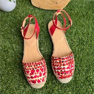 Longchamp Le Pliage Néo Fantaisie red/ white
Espadrilles 38 Womens US 7